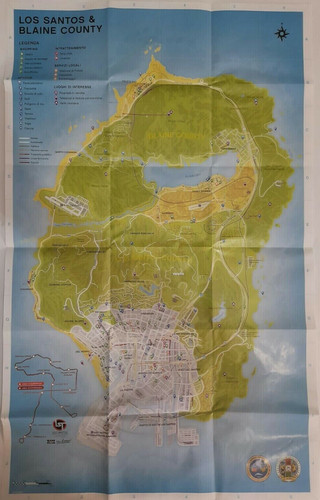 Mappa gta grand theft - gta,